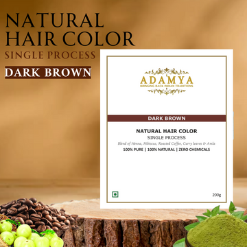 HANDMADE NATURAL HAIR COLOR (SINGLE PROCESS) _ 100% PURE, 100% NATURAL AND CHEMICAL FREE